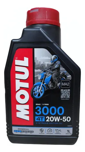 ACEITE MOTUL 3000 20W50 4T 12X1L