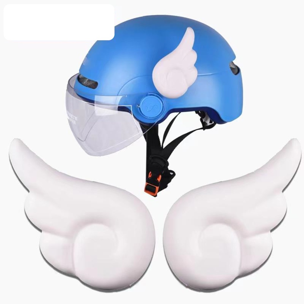 Adorno alas de ángel para casco