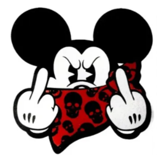 CALCOMANIA GRANDE MICKEY GROSERO