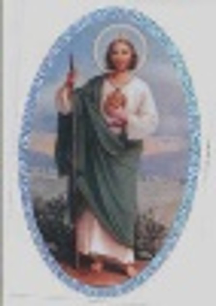 CALCOMANIA GRANDE SAN JUDAS CON CIRCULO