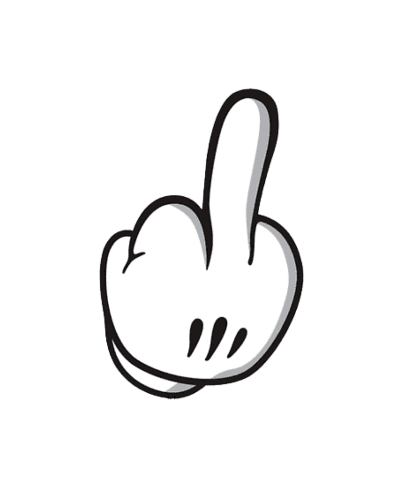 CALCOMANIA MEDIANA ACRILICO DEDO MICKEY