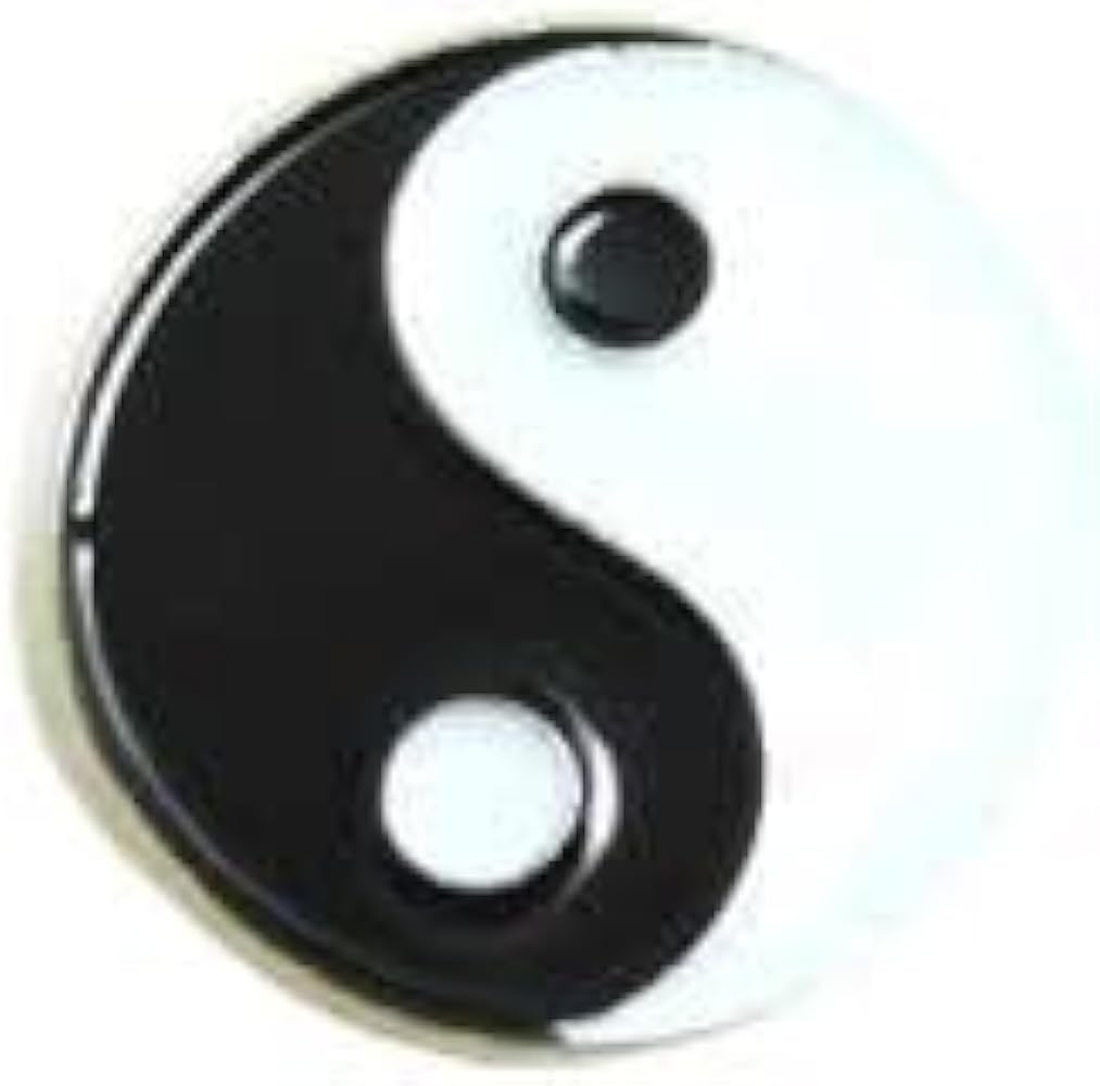 CALCOMANIA MEDIANA ACRILICO ESCUDO YIN YANG