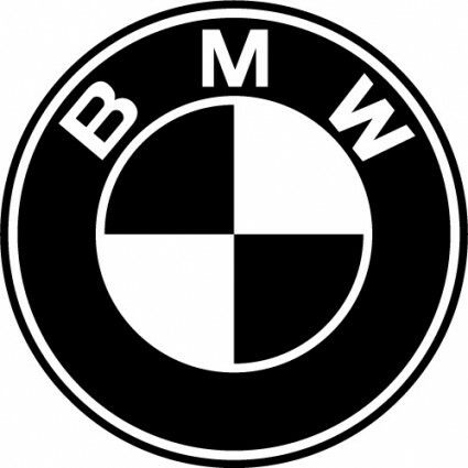 CALCOMANIA MEDIANA VINIL BMW PLATA