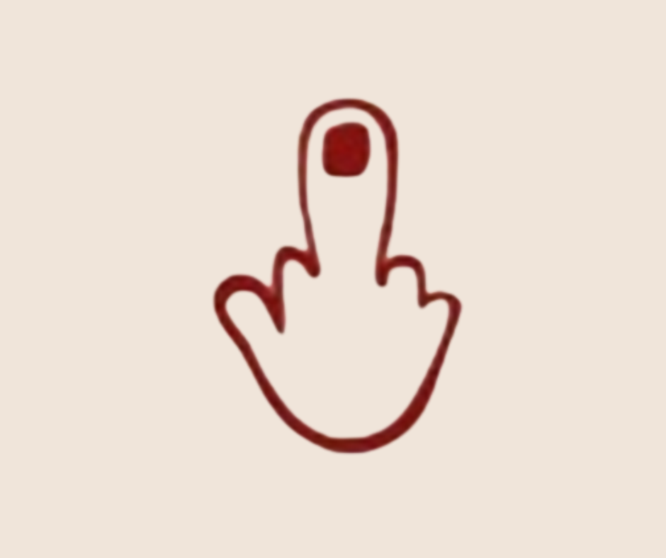 CALCOMANIA MEDIANA VINIL DEDO GROSERO