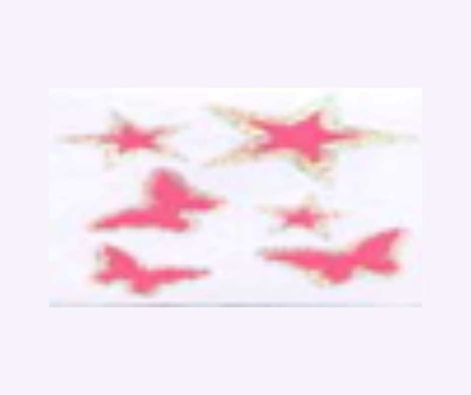 CALCOMANIA MEDIANA VINIL MARIPOSA AZUL