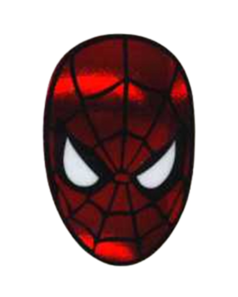 CALCOMANIA MEDIANA VINIL SPIDERMAN ROJO