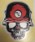 CALCOMANIA REFLEJANTE CALAVERA CASCO ROJO
