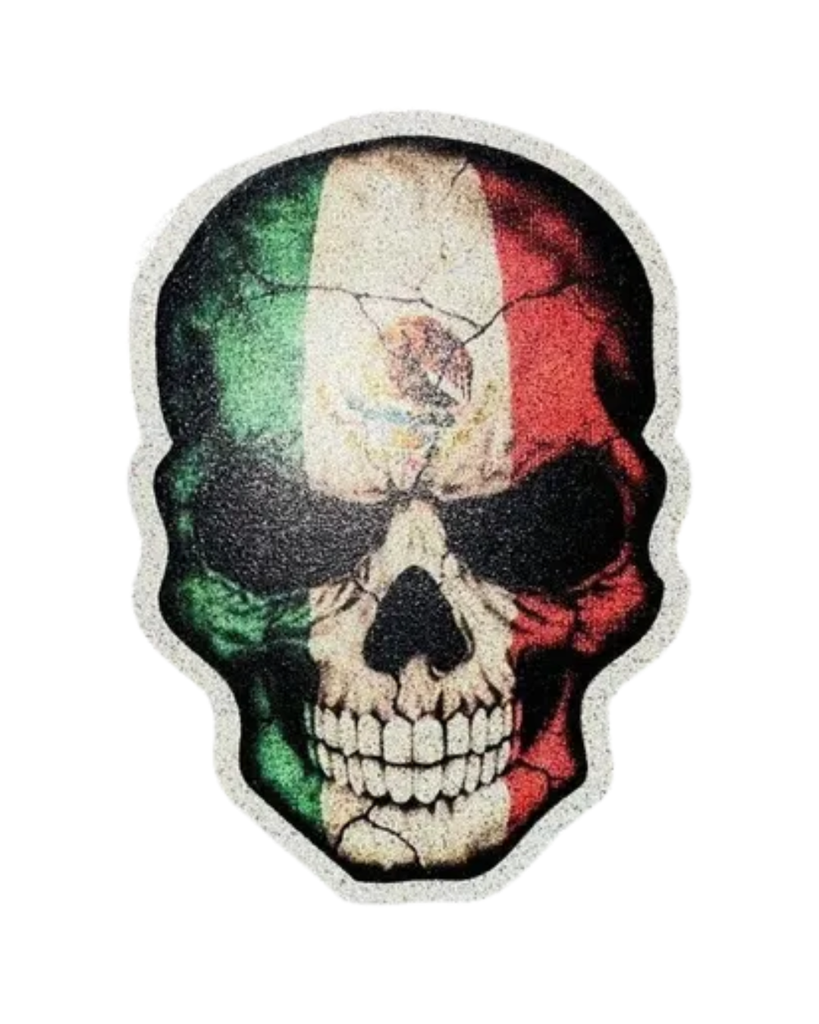 CALCOMANIA REFLEJANTE CALAVERA MEXICO