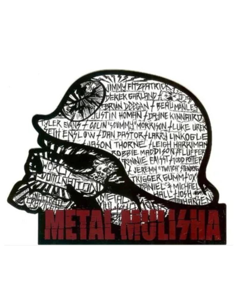 CALCOMANIA REFLEJANTE CALAVERA PERIODICO