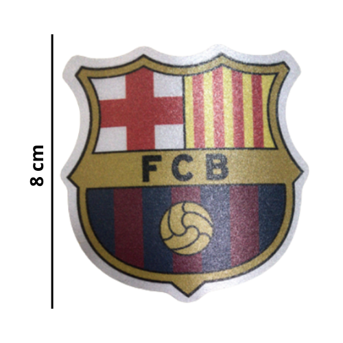 CALCOMANIA REFLEJANTE FCB 8X7 CM 
