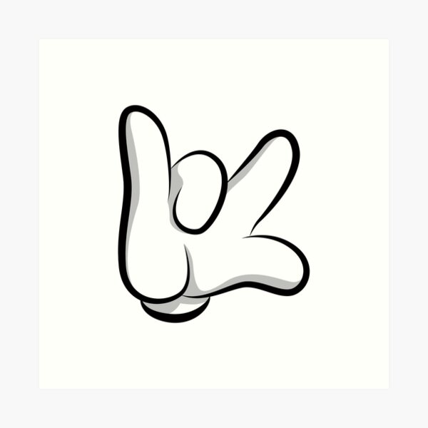 CALCOMANIA REFLEJANTE MANO MICKEY