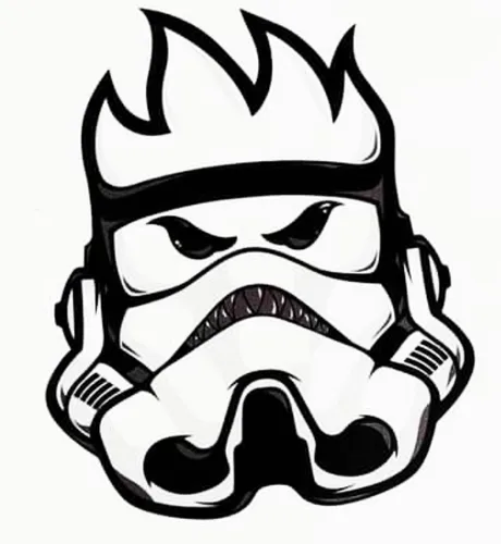 CALCOMANIA REFLEJANTE STAR WARS