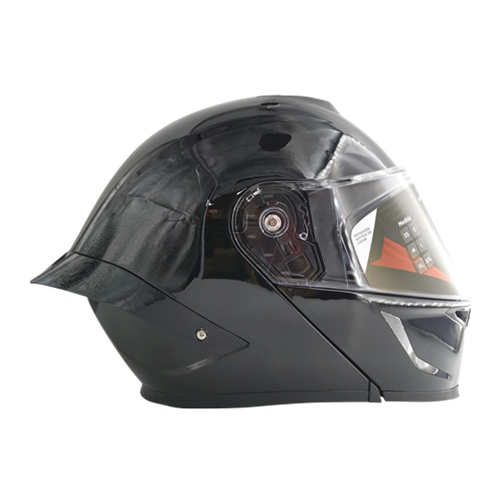 CASCO DEPORTIVO ABATIBLE NEGRO CON GRIS (L)