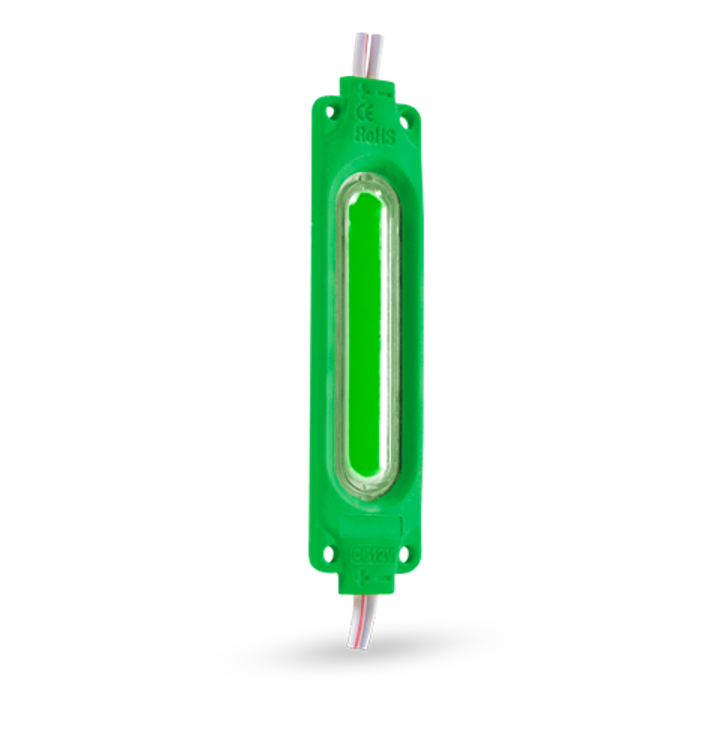 TIRA DE MODULO LED COB PLASMA 6 LUCES ENCAPSULADO VERDE