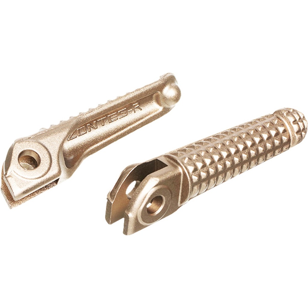 VC04010009 VC04010010 JGO SOPORTE POSAPIES TRASEROS ORO TITANIO STORM250/SCREAMER250