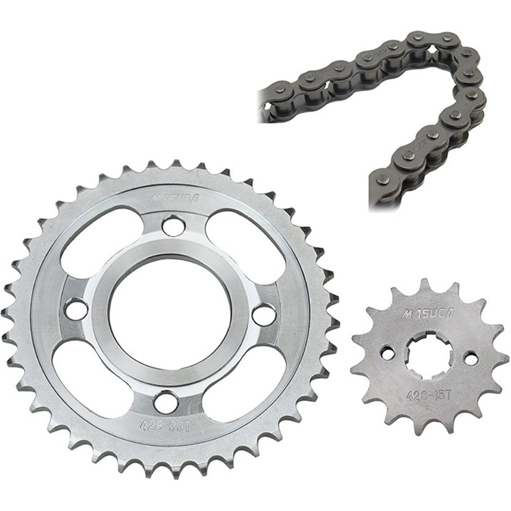 [ENG-1505-3214] KIT ENGRANES C/CADENA MASUDA 39T/15T 428H*118 RC150(2012)