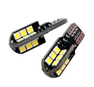 FOCO 24 LED PELLIZCO LUZ BLANCA 12 Vcc UNIVERSAL