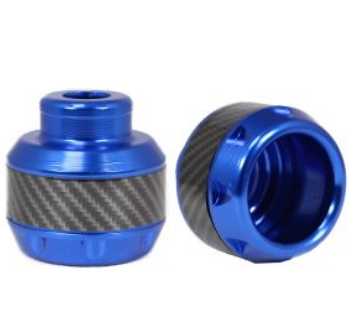 SLIDER PUNTA DECORATIVA DE ALUMINIO/ABS AZUL UNIVERSAL