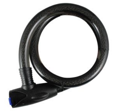 CANDADO DE CABLE 25 X 1200 mm LLAVE UNIVERSAL