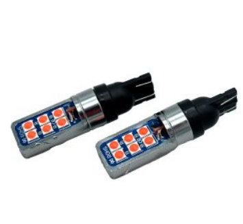 FOCO 12 LED PELLIZCO LUZ ROJA 12 Vcc UNIVERSAL