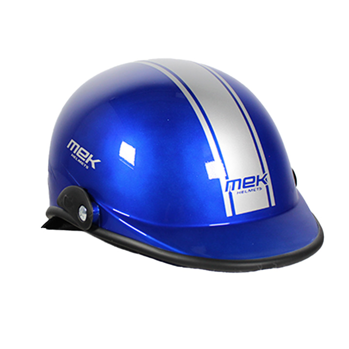[CAS-CH-BL01] MEDIO CASCO MEK VERSIÓN VERANO COLOR AZUL/BLANCO