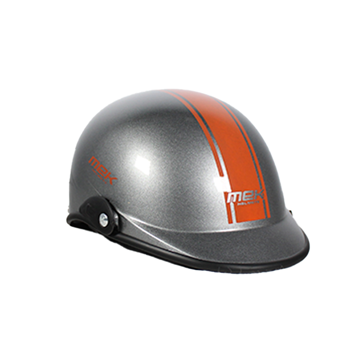 MEDIO CASCO MEK VERSIÓN VERANO COLOR GRIS/ROJO 