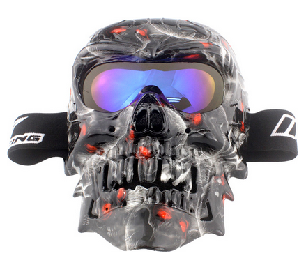 GOGGLES DIABLO FULL IRON RACING IR-850/141 LENTE AZUL