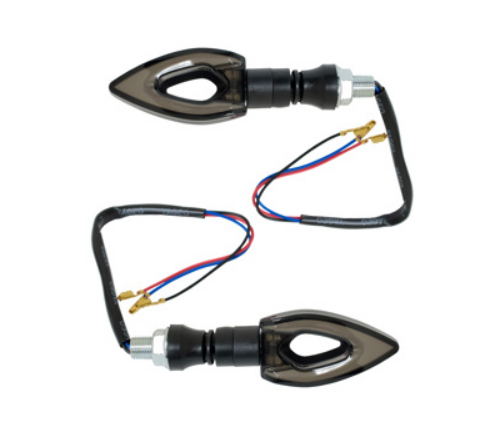 DIRECCIONAL DELANTERA/TRASERA FLECHA ROJO SECUENCIAL CON CUARTO LED SET 12V