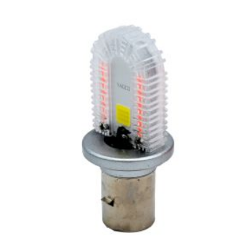 FOCO LED LUZ BLANCA ALTA- BAJA LUZ DE DIA ROJO 10W / 100LM S2 12 Vcc UNIVERSAL