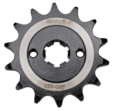 ENGRANE DELANTERO ACERO #1045 MOTOKING 14T PULSAR200NS
