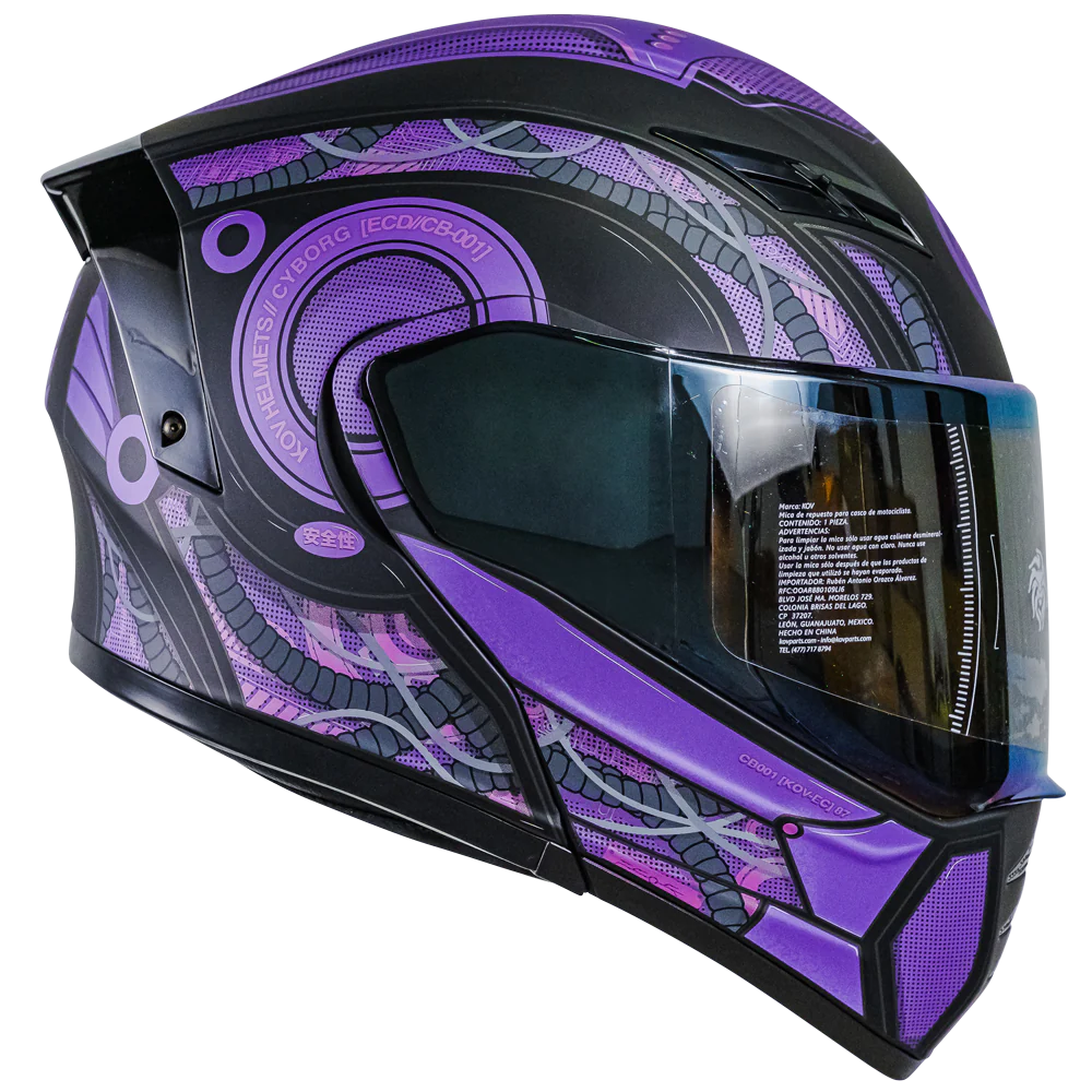 CASCO ESTELAR CYBORG MORADO XL KOV