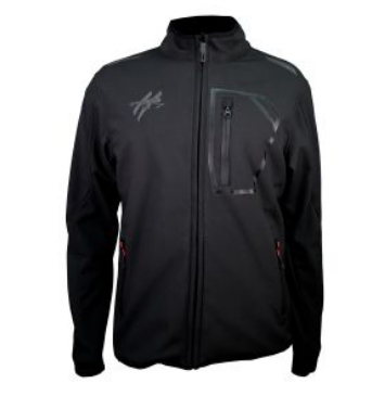 CHAMARRA PARA MOTOCICLISTA NEGRO SOFTSHELL LARGA TALLA G