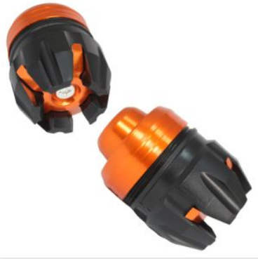 SLIDER PUNTA DECORATIVA DE ALUMINIO/ABS NARANJA UNIVERSAL