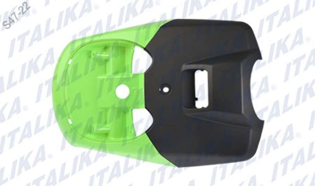 PANEL FRONT VERDE FLUORESENTE NEGRO W150