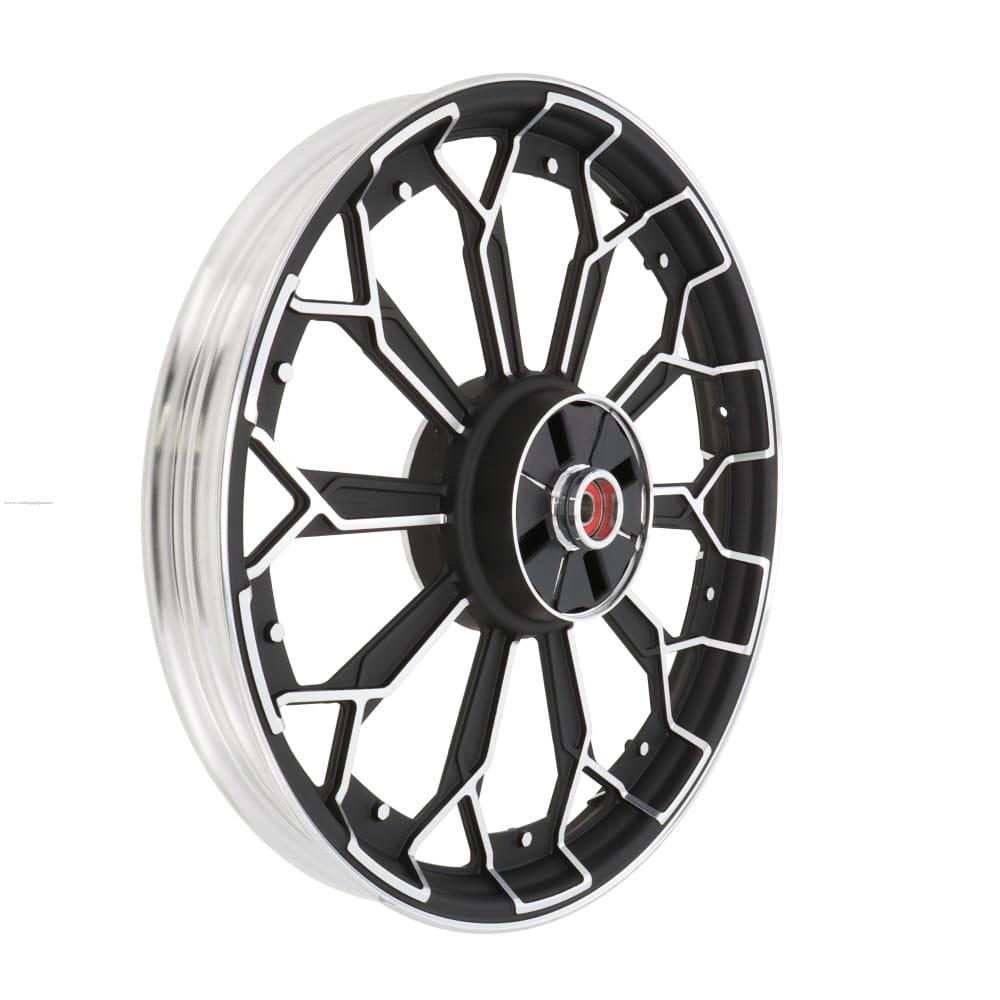 RIN PROMOTO TRASERO SPYDER-10 NEGRO ALUMINIO (18X1.85)(TT) ITALIKA DT125 CLASICA /SPORT/FT125 CLASICA/ROJA/SPORT/DT150 CLASICA/XFT125