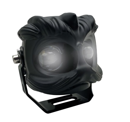 FARO AUXILIAR LED TIPO CABEZA DE LEON LUZ AMARILLO-BLANCO