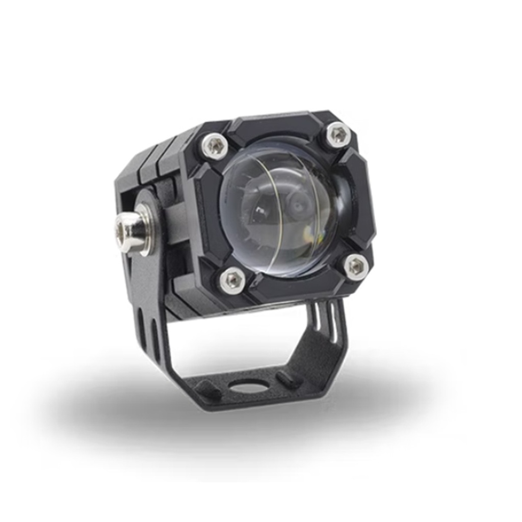 FARO AUXILIAR LED CON ESTROBO Y LUPA CON LUZ BLANCA Y AMARILLA