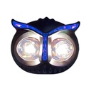 FARO AUXILIAR LED BUHO CON LUZ FRONTAL AZUL LUZ AMARILLO-BLANCO