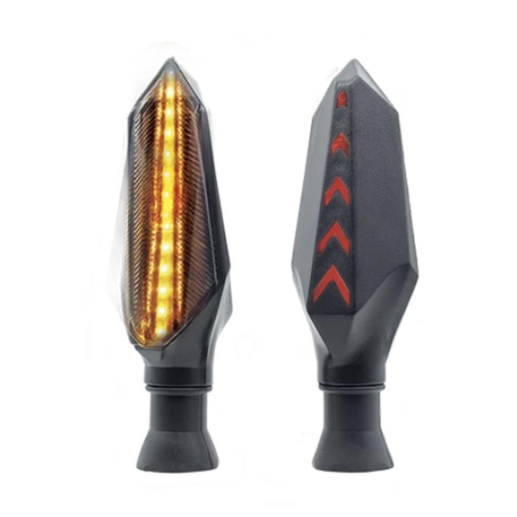 [OK-DIR-A033] DIRECCIONAL LED SECUENCIAL TIPO FLECHA AMAR-ROJO UNIVERSAL
