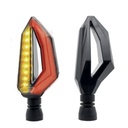 DIRECCIONAL LED SECUENCIAL TIPO ALETA AMAR-ROJO UNIVERSAL