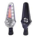 DIRECCIONAL LED SECUENCIAL TIPO HELICE AMAR-BLANCO UNIVERSAL