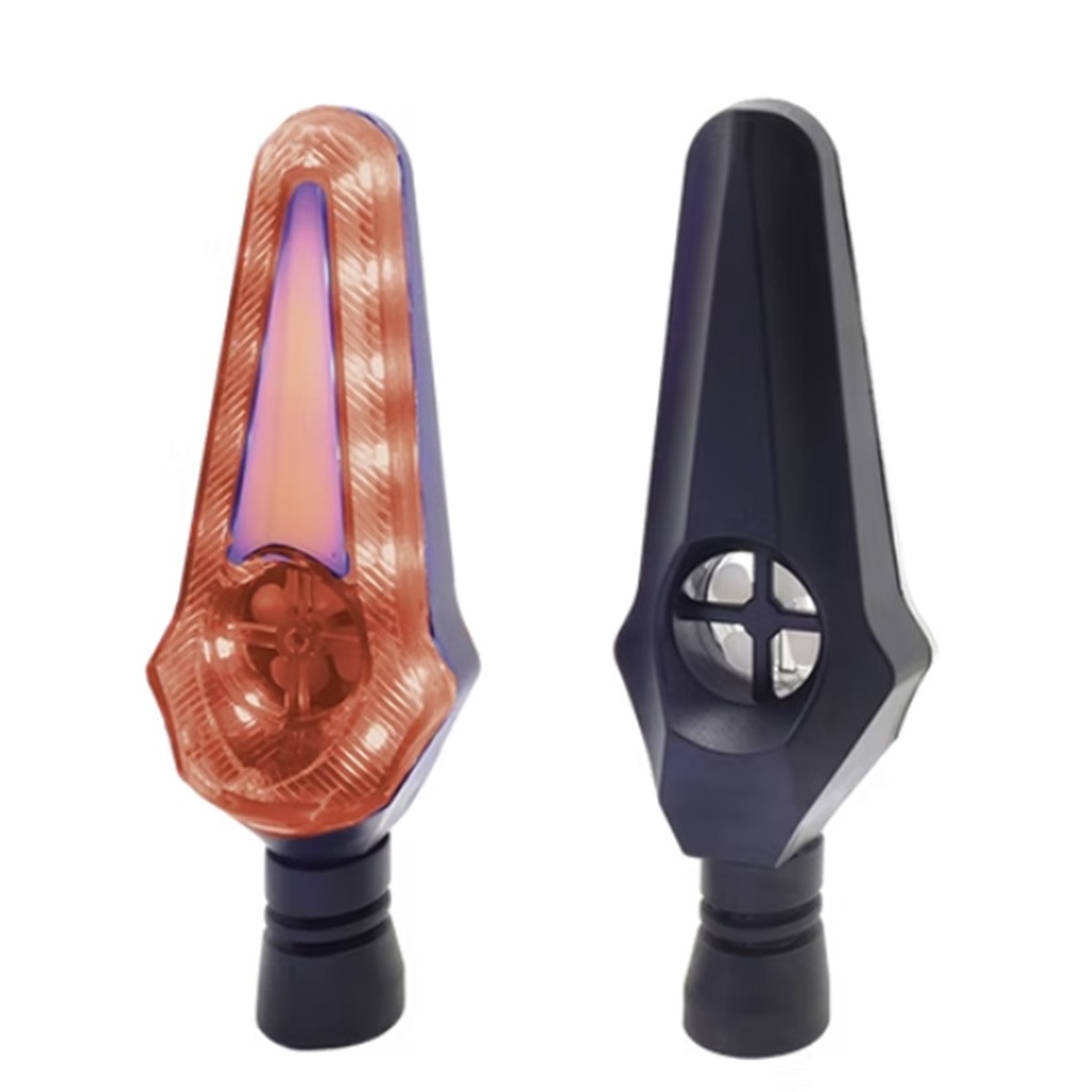 DIRECCIONAL LED SECUENCIAL TIPO HELICE AMAR-ROJO UNIVERSAL