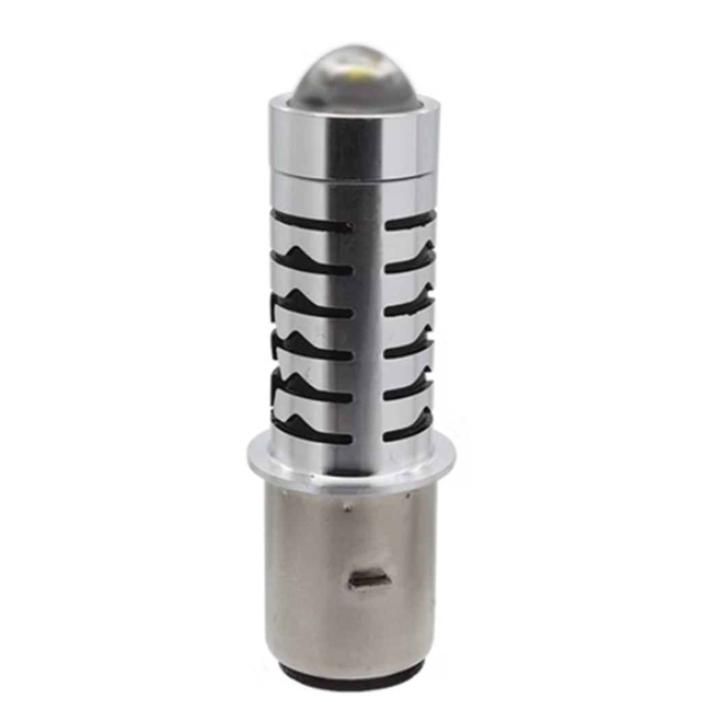 FOCO DE FARO MEDIA VUELTA CON LUPA HIPER LED AMARILLO Y BLANCO CON VELA AZUL 5014 Y-W