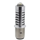 FOCO DE FARO MEDIA VUELTA CON LUPA HIPER LED AMARILLO Y BLANCO CON VELA AZUL 5014 Y-W