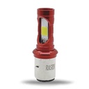 FOCO DE FARO LED MEDIA VUELTA CON DOS COLORES AMAR-BLANCO CARCASA ROJA