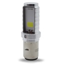 FOCO DE FARO LED MEDIA VUELTA LUZ BLANCA CARCASA PLATA