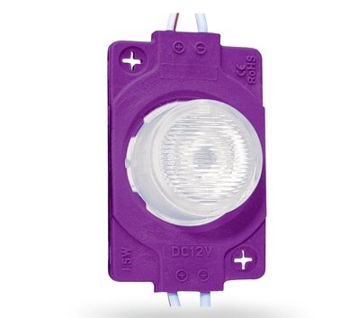 TIRA DE MODULO LED TIPO SOMBRERO 1 LUZ (MORADO)