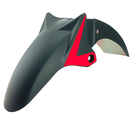 SALPICADERA DELANTERA ITALIKA 150Z NEGRO ROJO