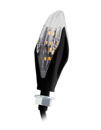 DIRECCIONAL DELANTERA/TRASERA AMULETO BLANCO CON LUZ CUARTO MULTICOLOR LED SET 12V