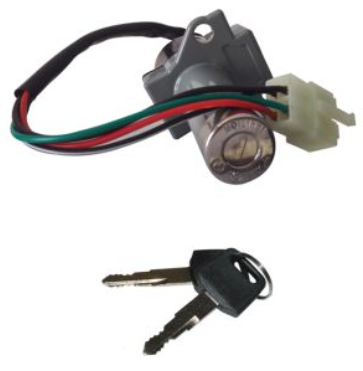 SWITCH INTERRUPTOR DE ENCENDIDO C/ JUEGO DE LLAVES 12 Vcc FORZA-150 / FT-150 / FT-150 AZULP / FT-150 GT